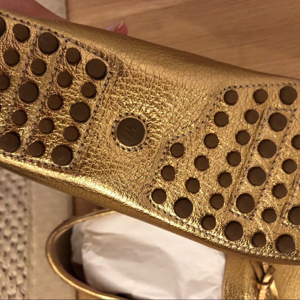 Prada Deerskin Driving Shoes Gold - Picture 6 of 6